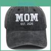Baseballkappe mit Stickerei "Dad Mom Letter", verstellbare Passform, für urbanen Stil und Sonnenschutz