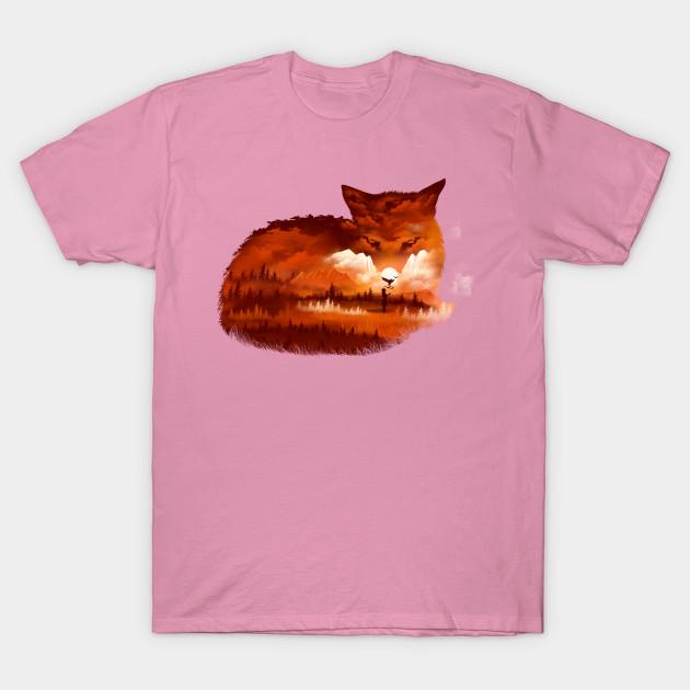 T Shirt Women The Girl In The Red Forest Harajuku Print Kawaii Tshirt Summer Short Sleeve Female T-Shirt Top Tee