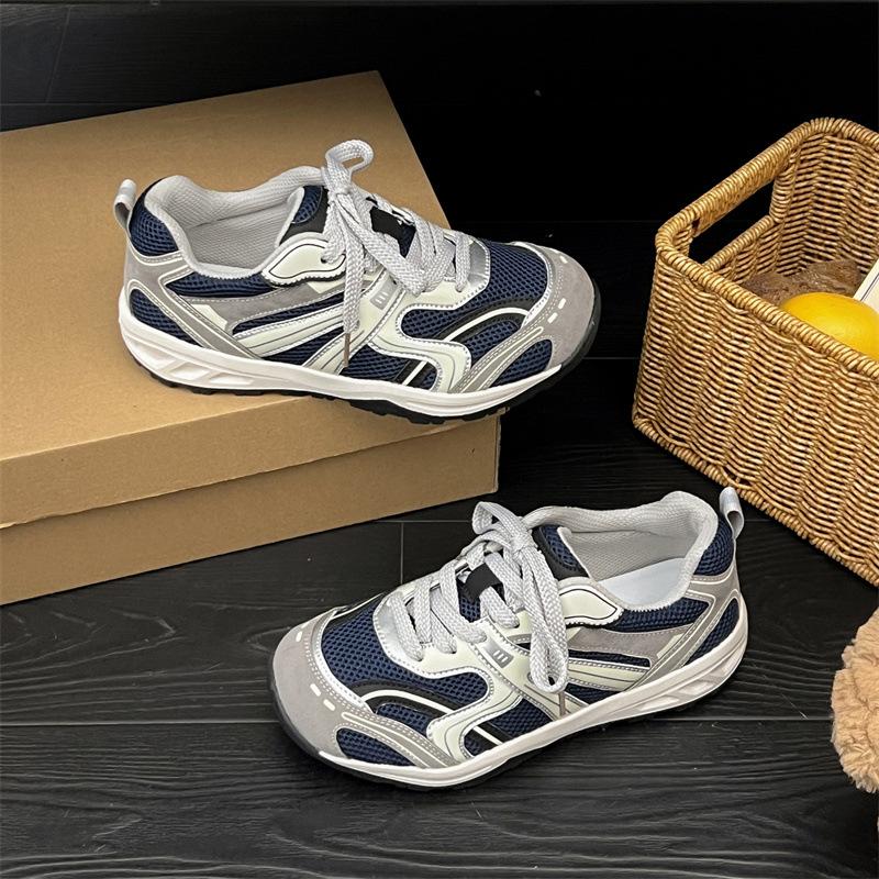 Retro Forrest Gump shoes women's casual shoes 2025 new autumn versatile comfortable lace-up heightening sports dad shoes women