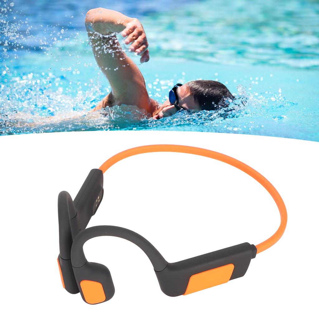 Headset 32GB Bone Conduction Swimming Diving Sport Headphones IPX8 Waterproof Wireless   Earphone