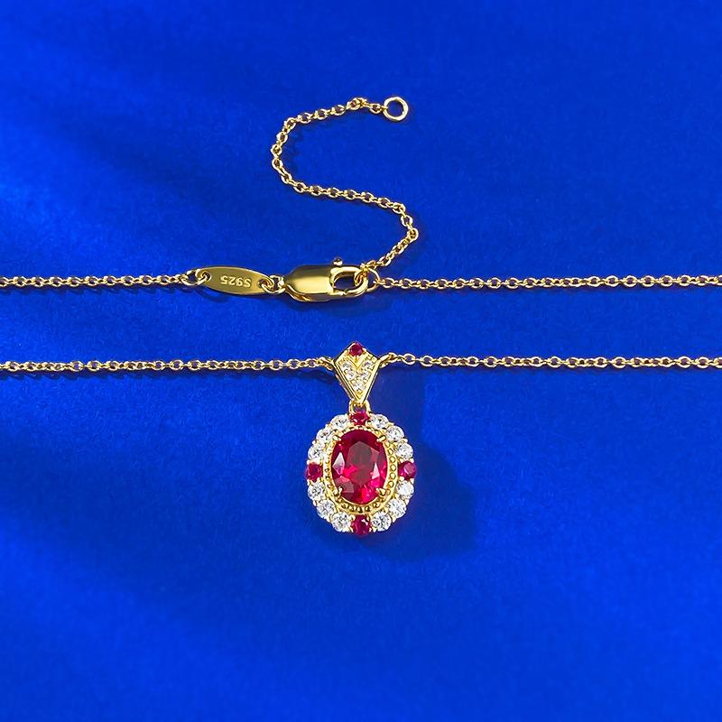 

Jewelry Pendant Women S Light Luxury Exquisite High-End Collarbone Chain Necklace 925 Silver