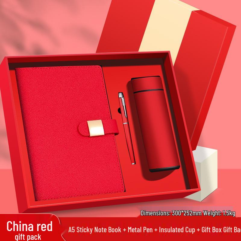Customized Logo Laptop Gift Set: Thickened Notebook with Clasp, Perfect for Business Office Culture Gifts