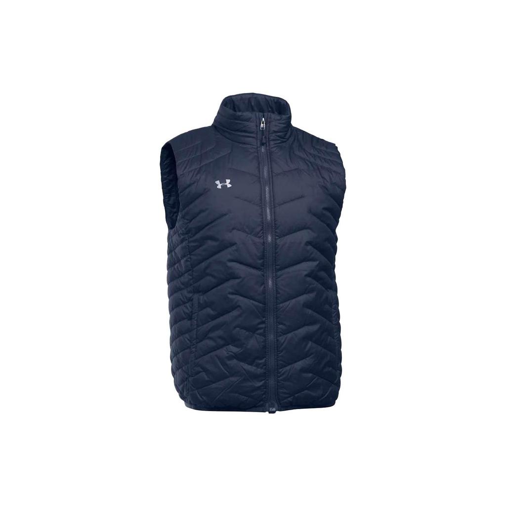 Under Armour Windproof Stand Collar Warm Solid Color Vest Men Vests Navy-Blue 1300126-410