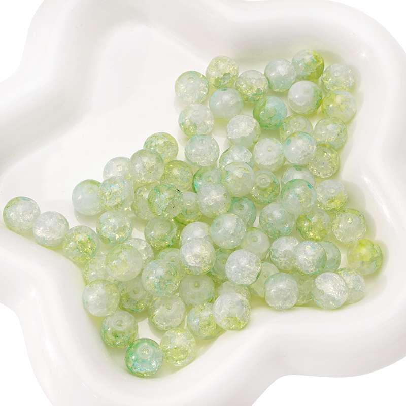 20 Stück Kristall-Glasperlen, Breakout-Kugeln, lose Distanzperlen für DIY-Armbänder, Halsketten, Schmuckherstellung