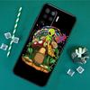 Hippie Mushroom Frog Shrooms Case For Oppo A17 A15 A40 A60 A80 A16 A76 A96 A18 A38 A58 A78 A98 A91 A57 A74 A94 A54S Cover