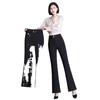 2026 Spring High-Waist Flare Pants - Fashionable, Slimming, Elastic, Versatile Women's Casual Wear
