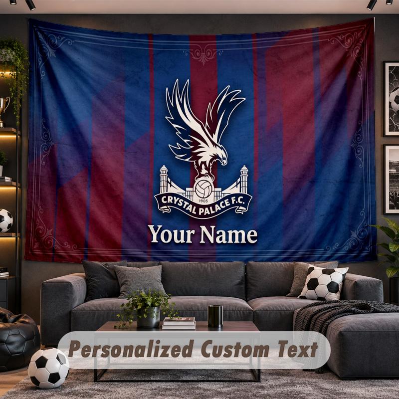 Crystal Palace Personalized Tapestry Support Custom Name, Wall Art Home Decoration