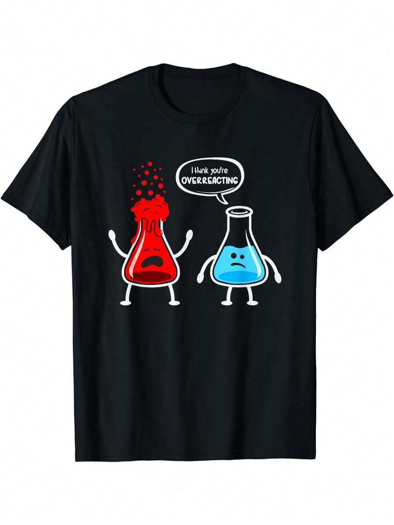 Casual Black Unisex T-Shirts - Funny "Black Hole Overreacting" Graphic