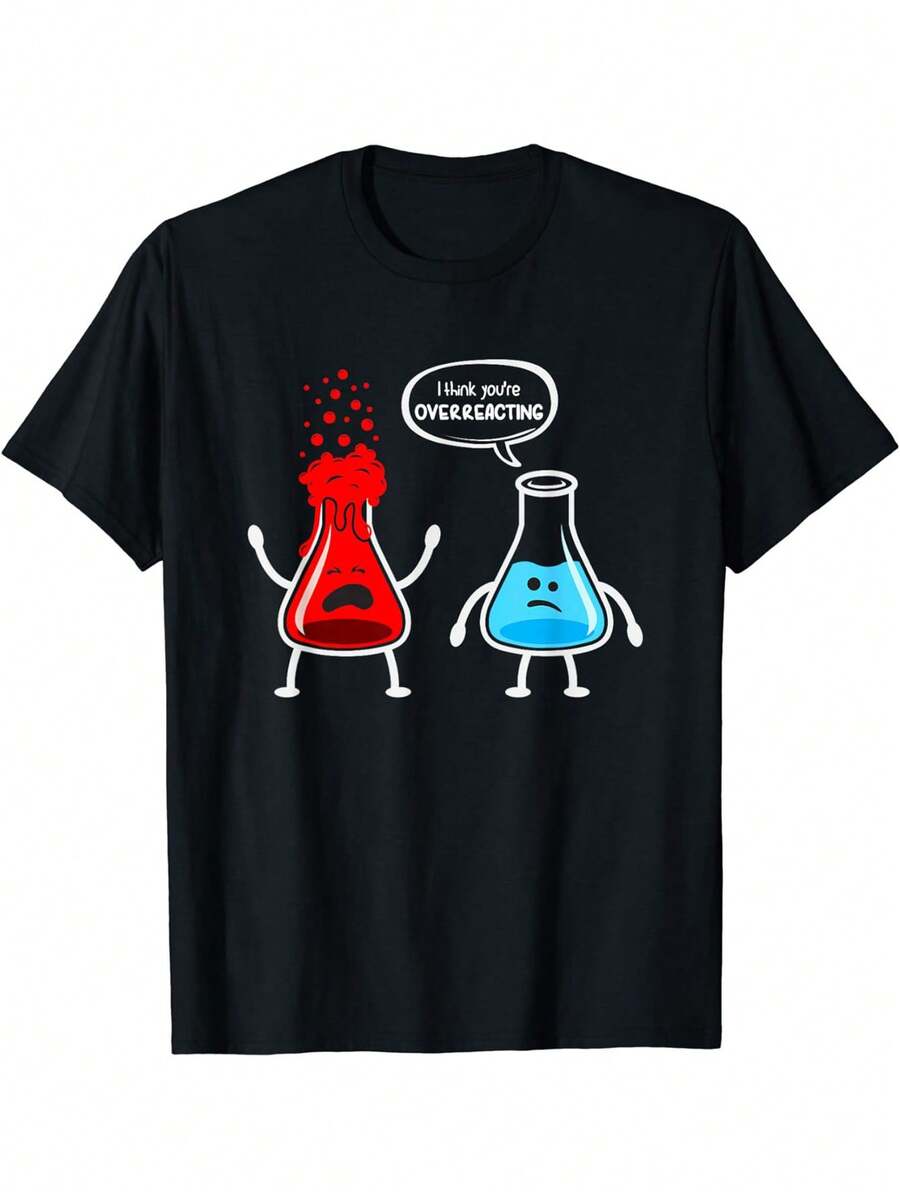 

Casual Black Unisex T-Shirts - Funny Black Hole Overreacting Graphic XXXL