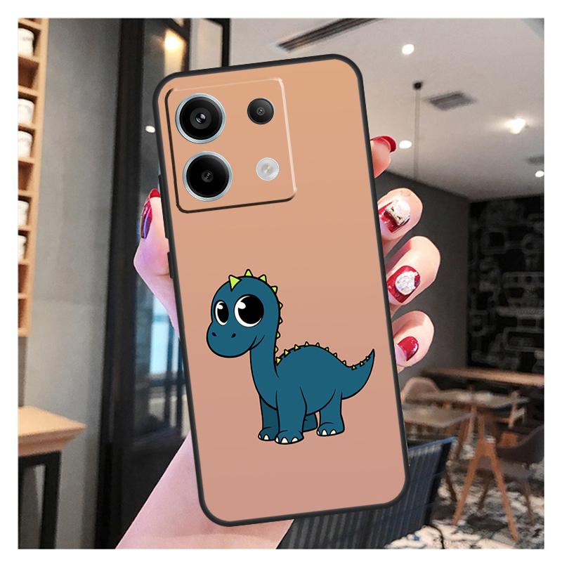Cute Dinosaur Tea-Rex Case For Xiaomi Redmi Note 13 12 10 9 8 11 Pro 12S 11S 10S 9S Remdi 13C 9C 10C 12C Cover