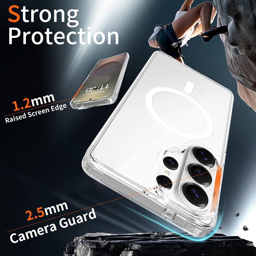 Al Clear Magnetic Phone Cases For Samsung Galaxy S26 S2 S24 S 26 Ultra Plus S26Ultra For Magesafe Transparent Back Cover