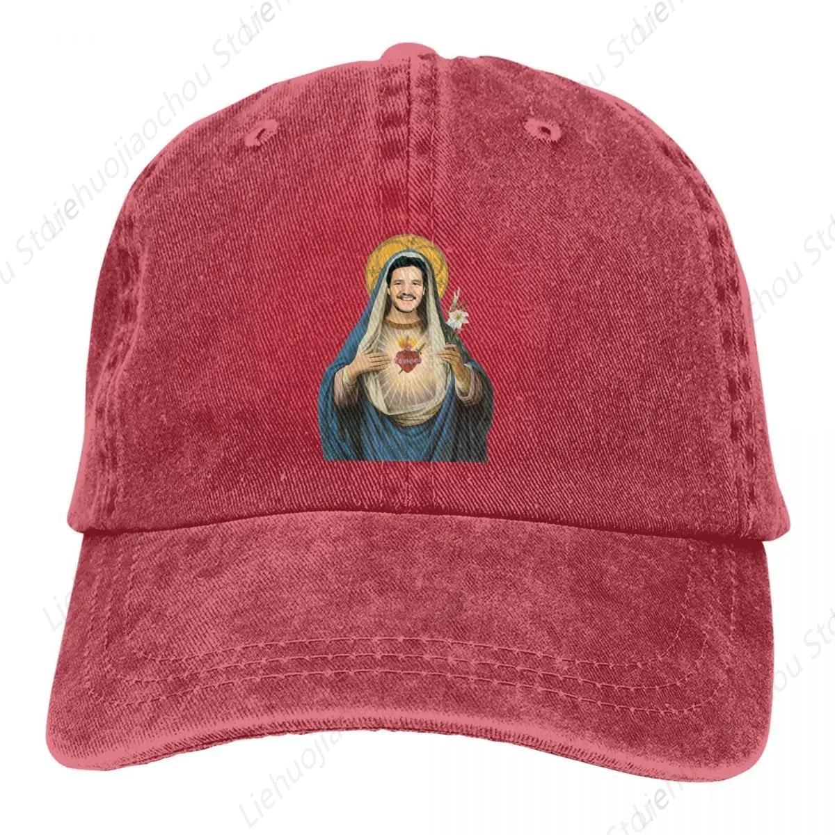 

Sacred Heart Baseball Cap Unisex Hats Women Visor Protection Snapback Pedro Pascal American Actors Caps Adjustable