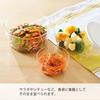 HARIO Heat-Resistant Glass Storage Containers, Round, S/M/L, White, Dishwasher Safe, Made in Japan, MST-3018-OW, Set of 3