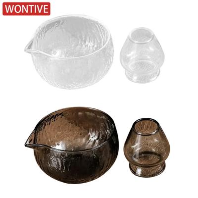 Matcha kom, theeservies, starter voor de matcha ceremonie, sapkom met schenktuit, decoratie voor het theehuis, theegereedschap, Chasen gardehouder, 500 ml