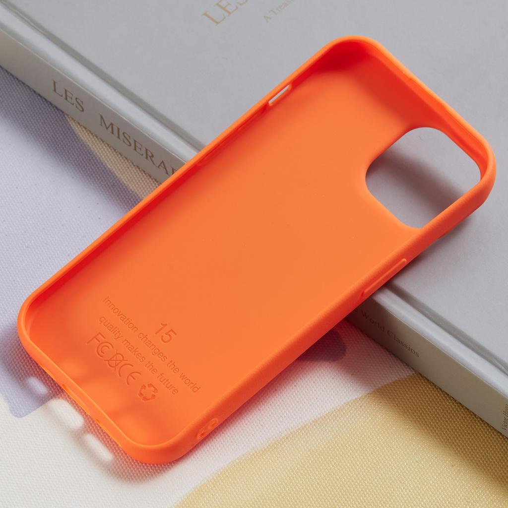 For iPhone 15 Case Litchi Texture TPU Shockproof Phone Cover