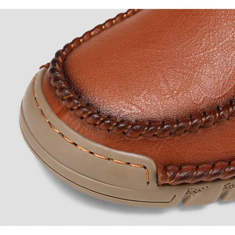 Pantofi Casual Bărbați Mocasini din Piele Lucrați Manual Pantofi Confortabili pentru Bărbați Piele Split de Calitate Mocasini Plați Pantofi Sport pentru Bărbați