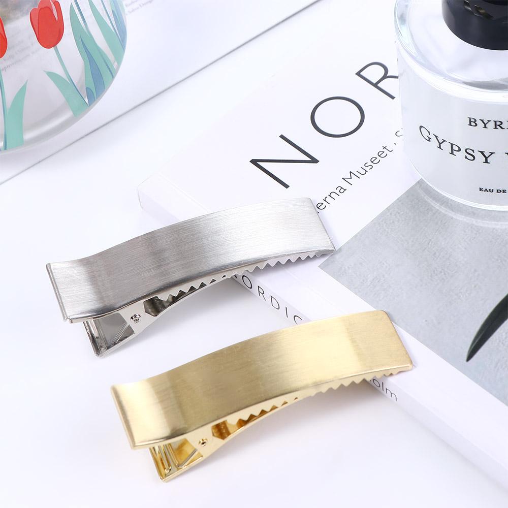 Clip Headwear Side Clip Hair Barrettes Headress Korean Style Hairpin Metal Wire Drawing Hairpin Women Hairpin Hair Accessories