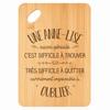 Cutting Board An Anne-Lise Also Great - Bamboo Aperitif Platter Engraved Gift for Woman Kitchen Barbecue