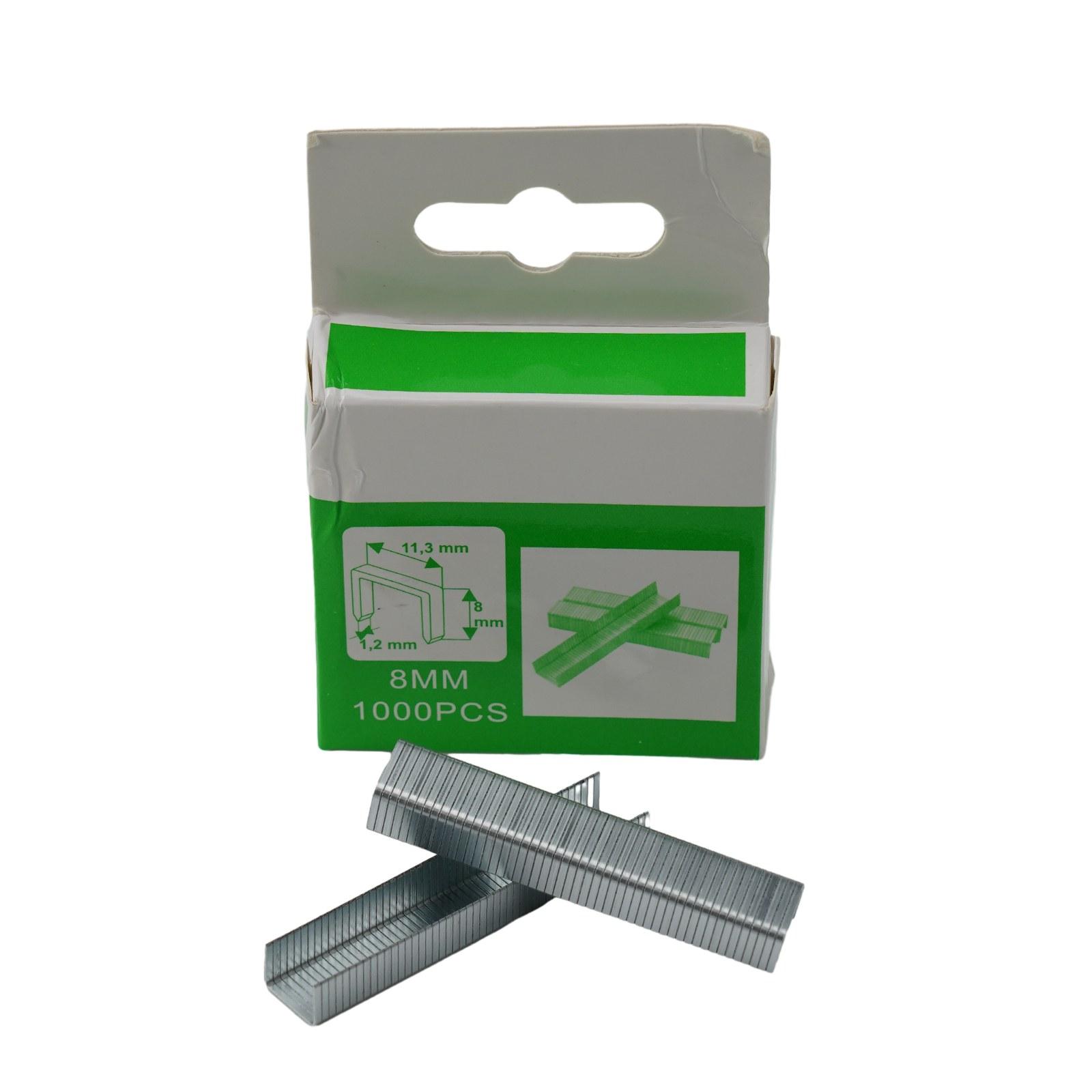 

Durable Brand New Staples Nails DIY 12mm/8mm/10mm U Shape Wood Furniture 1000Pcs Brad Nails Door Nail Household 10mm