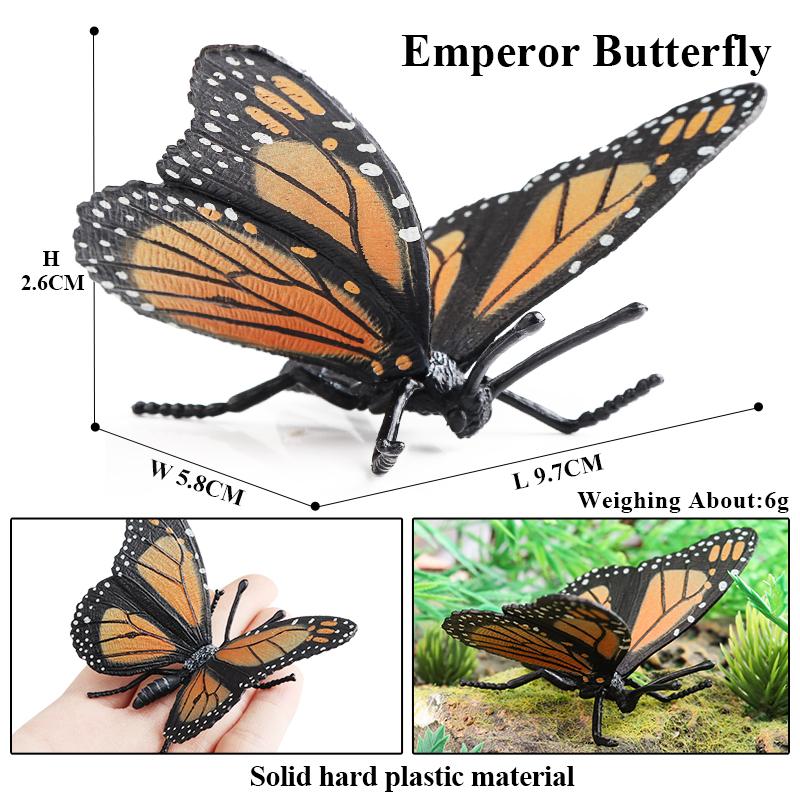 Oenux Wild Insect Animals Model Mantis Grasshopper Butterfly Bee Beetle Action Figures PVC Science Education Collection Kid Toy