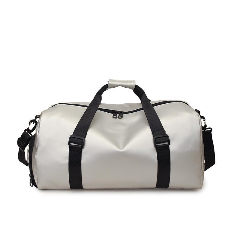 Gym Bag with Dry and Wet Separation, Luggage Bag with Independent Shoe Compartment, Yoga Bag, Large Capacity, Can Be Attached To a Trolley Handle,