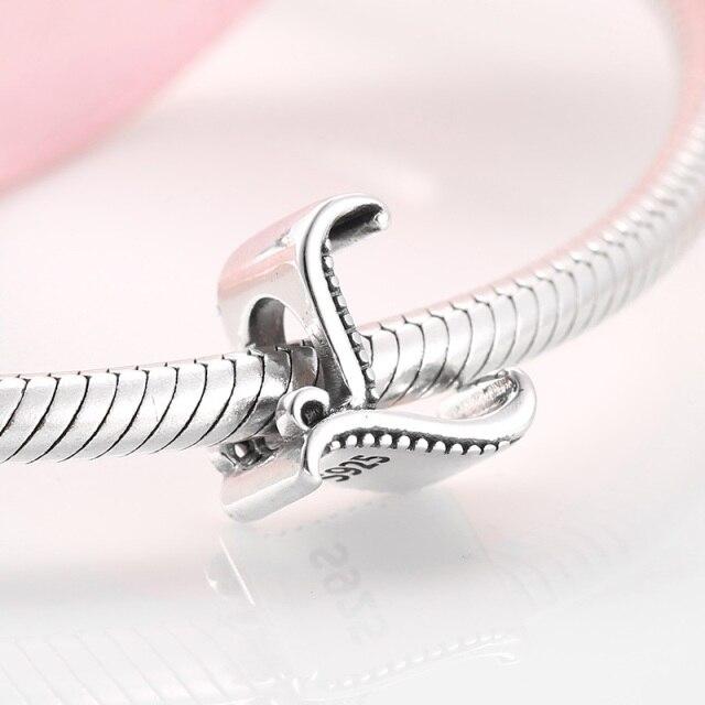 925 Sterling Silver Fashion Delicate A To Z Alphabet Letter Beads Fit Charms 925 Bracelets Bangles Diy Jewelry