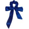Korean Velvet Bow & Ribbon Swallowtail Scrunchie for Women