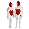 Alice In Wonderland Playing Card Costume Red Heart A Cosplay Outfit Unisex Family Matching Set for Halloween