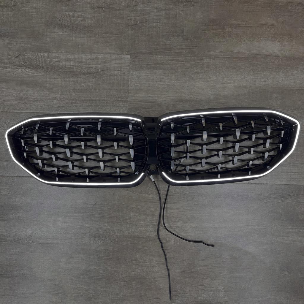 Glossy Black Kidney Grille Grill 51138072085 Fit for BMW 3 Series G20 2019-2022