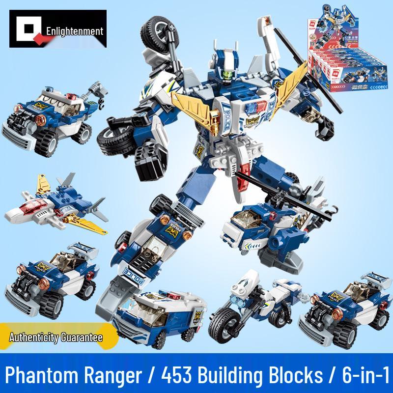 Enlightenment 1414: Shura War God Dinosaur-to-Robot Transforming Toy for Kids