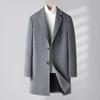 Autumn and Winter Men's Woolen Coat Business Casual Medium and Long Youth Woolen Coat Trench Coat Men's Coat