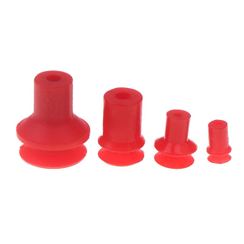 5Pcs Mechanical Hand Vacuum Suction Cup Red Corrugated U8 U15 B5/8/10/15 Industrial Pneumatic Accessories