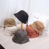 Folded fisherman beret big head circumference autumn and winter retro newsboy hat large size face small painter hat suitable for big face