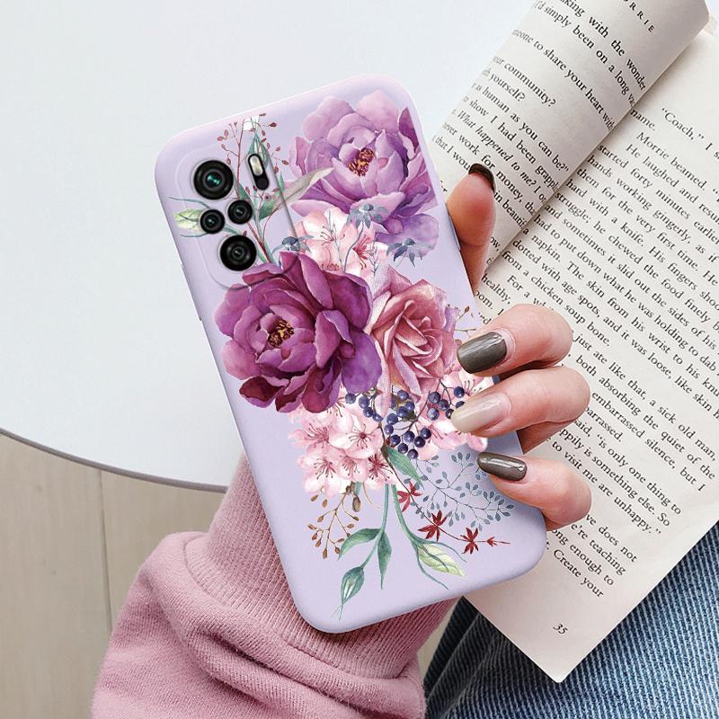 Heart Flower Case For Poco M5S Phone Cover Cute Silicone Shockproof Soft Coque For Poco M5S PocoM5S M5 S Shell Cartoon Lovely