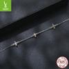 Small Fresh Four-Leaf Clover Mozzarella Bracelet, Exquisite And Versatile S925 Sterling Silver Lucky Bracelet.