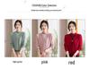 Autumn Winter Fleece Knit Top for Middle-Aged and Elderly Women - Thick Sweater Base Layer