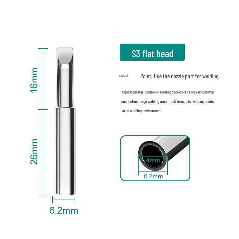 Anlixin 936A Lead-Free Bent Horseshoe Soldering Iron Tip for 937A Station