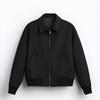 Men's Solid Color Lapel Woolen Coat Casual Slim Fit British Style Jacket