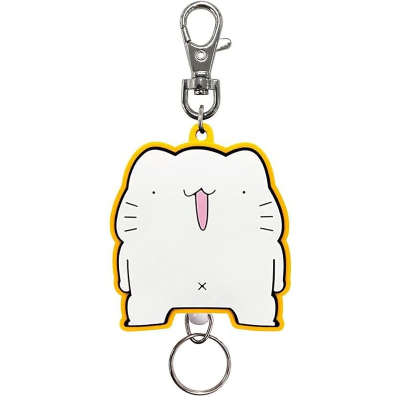 

SK Japan intertwine rubber reel keychain cat 16970