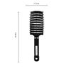 Plastic Scalp Hair Brush Black White Red Purple Curved Massager Brush Anti-static Wide Tooth Hairdressing Styling Tools