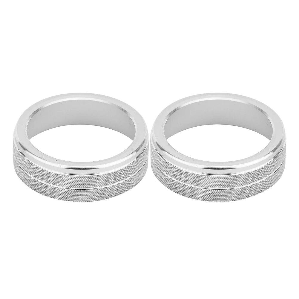 2pcs/set Auto Car AC Climate Control Ring Knob Trim Cover For Nissan Rogue X-Trail Qashqai car accessories