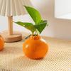 1pc Fashion Orange Design Ceramic Vase, Suitable For Hydroponics - Perfect Choice For Living Room And Office Decoration
