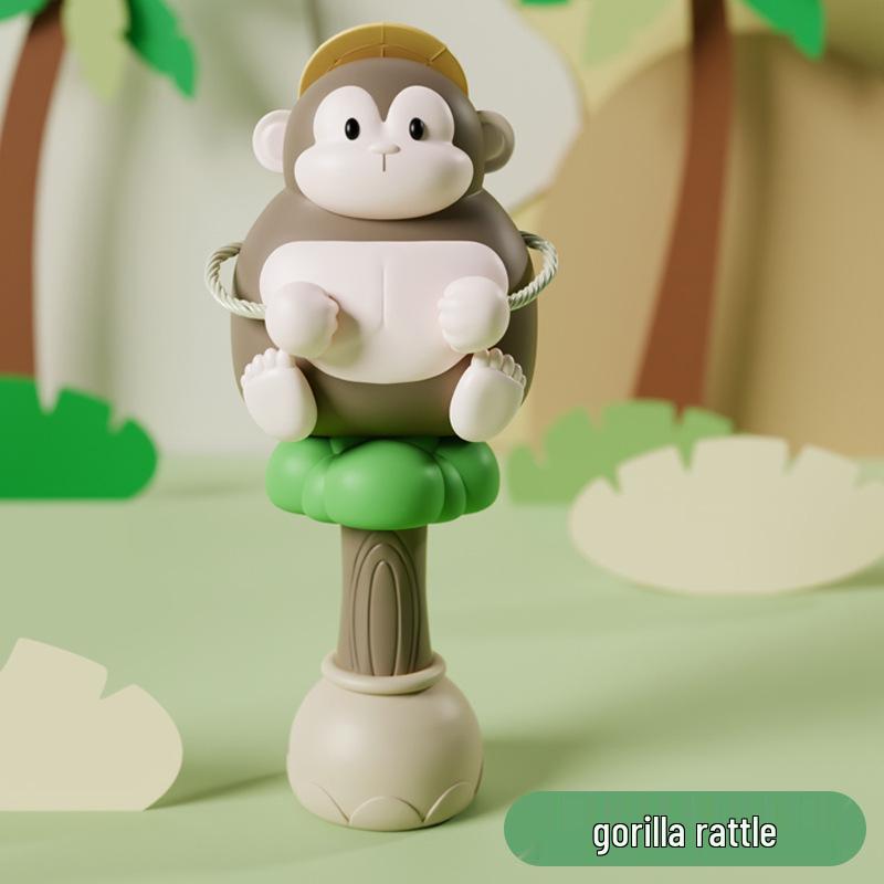 

Gorilla Chest-Pounding Infant Teething Rattle Toy