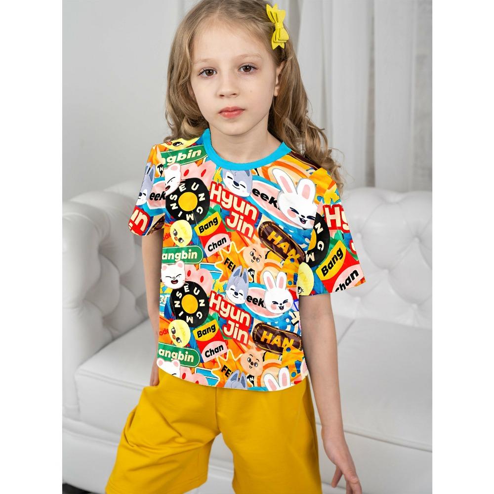 

3D Print-S-Skzoo-o-Baby Одежда для мальчиков от 5 до 14 лет Верхняя одежда для мальчиков-S-Stray-Kids-Детская футболка для мальчиков и девочек k-Kpop Детская футболка Топ 130