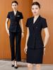 Damen Blaue Anzug-Set: Hochwertige professionelle Kleidung für Herbst/Winter, perfekt für Business, Vorstellungsgespräche und formelle Anlässe.