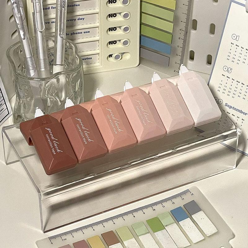 6ks/sada Gradient Color Series Correction Tape Ins Korean Creative Gradient Jednobarevná korekční páska Školní papíry