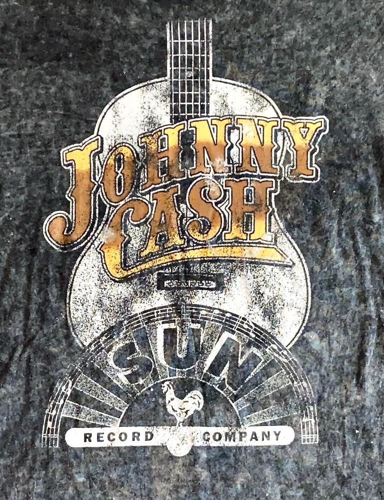 Футболка Джонни Кэша Футболка Кантри-музыки Футболка Sun Records Мужская L Унисекс M