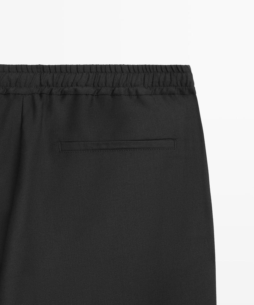 Masimodutti Relaxed Fit Wool Pants
