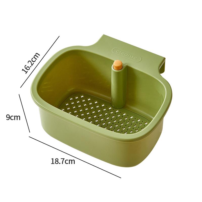 Sink Draining Hanging Basket Kitchen Sponge Rag Storage Rack Kitchen Sink Residue Filtration Anti-clogging Draining Basket