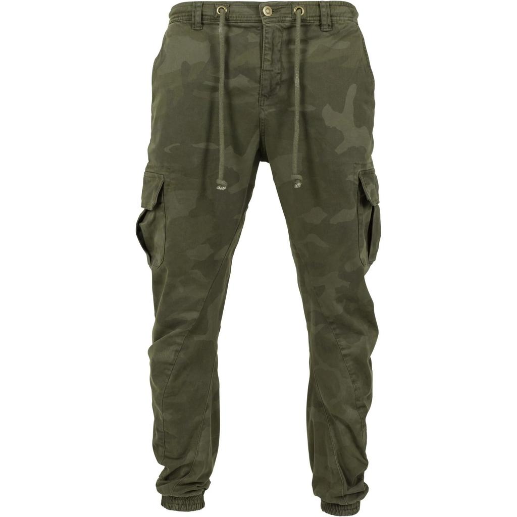 Urban Classics Mens Camo Cargo Jogging Bottoms